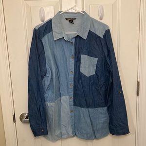 Patchwork Denim button up